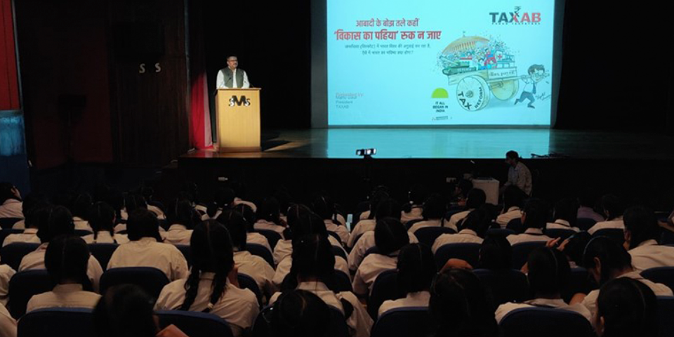 Had a wonderful session on ILL EFFECTS OF OVER POPULATION with the Girls of St. Marks School, Meera Bagh