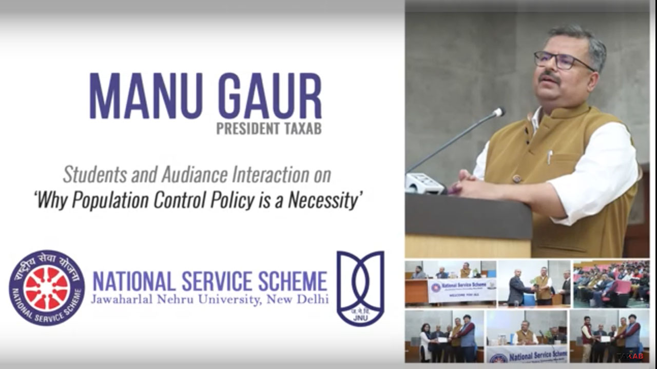 Conversation with JNU students on population policy- A necessity and Mr. Manu Gaur's reply