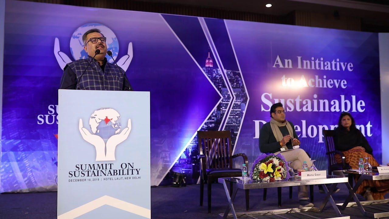 Manu Gaur - Summit on Sustainability - Lalit Hotel